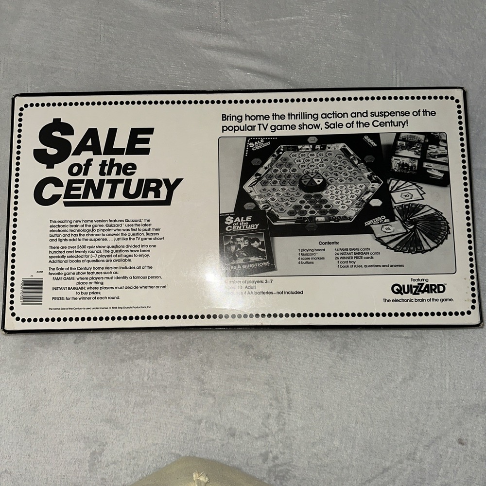 Vintage Sale Of‎ The Century Electronic Game 1986 Complete Unused Open Box - Picture 9 of 13